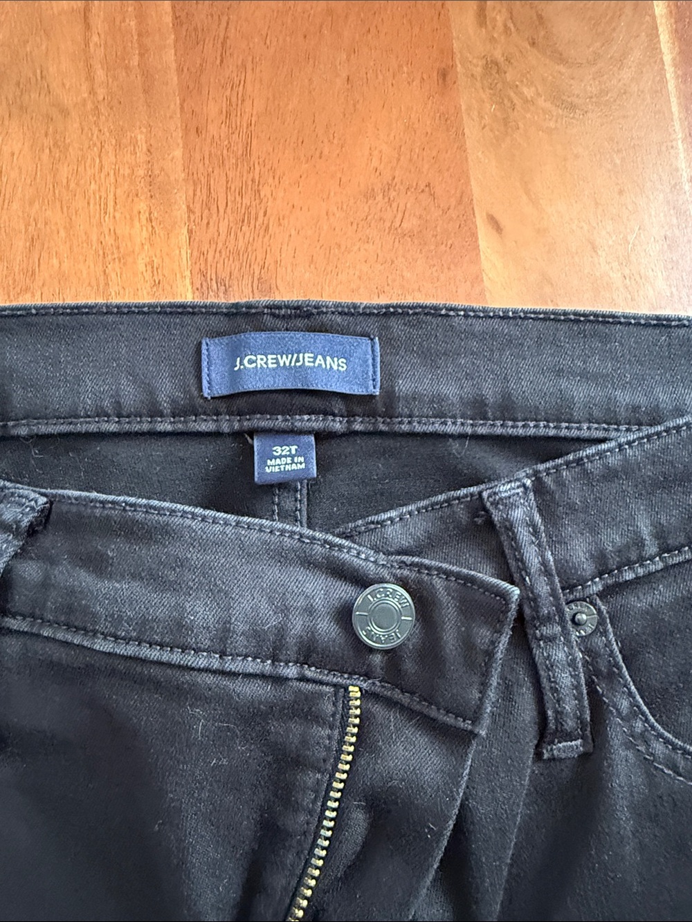 J. Crew Women's Straight Leg Jeans in Black Size 32 Tall Inseam 30 Inches